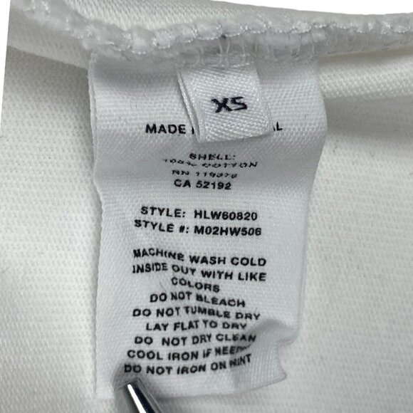 Helmut Lang White Red Colorblock Crew Neck Short Sleeve Lifeguard Baby Tee US XS - Picture 12 of 12